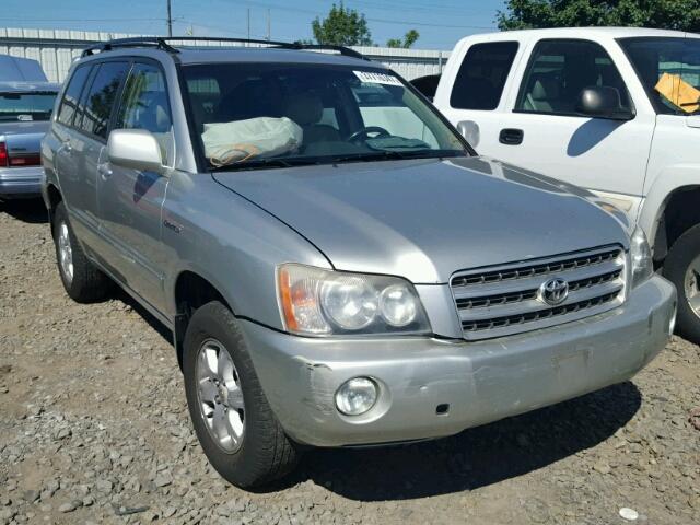 JTEHF21A710019937 - 2001 TOYOTA HIGHLANDER SILVER photo 1