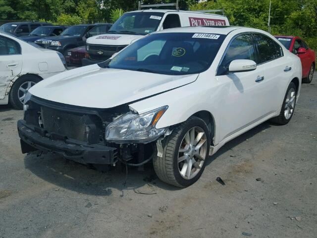 1N4AA51E39C808756 - 2009 NISSAN MAXIMA S WHITE photo 2