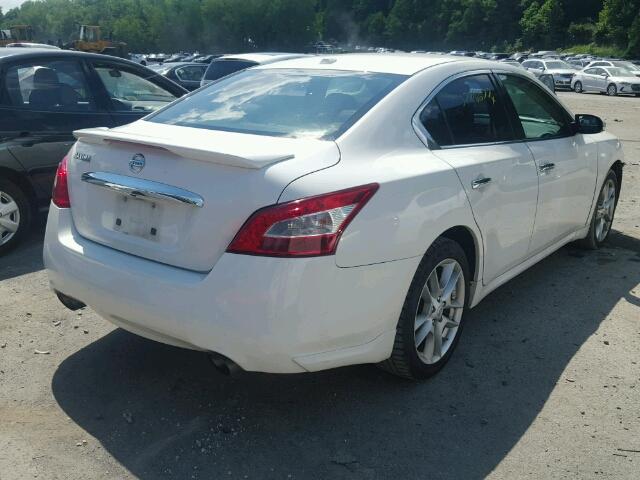 1N4AA51E39C808756 - 2009 NISSAN MAXIMA S WHITE photo 4