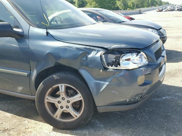 1GNDV23L95D229837 - 2005 CHEVROLET UPLANDER L 青色 照片 9