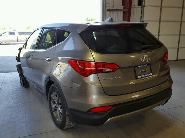 5XYZTDLB3FG250614 - 2015 HYUNDAI SANTA FE S SILVER photo 3