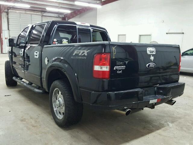 1FTPW14506FA50170 - 2006 FORD F150 SUPER BLACK photo 3