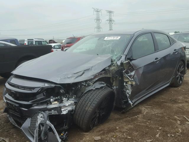 SHHFK7H49JU213499 - 2018 HONDA CIVIC SPOR GRAY photo 2