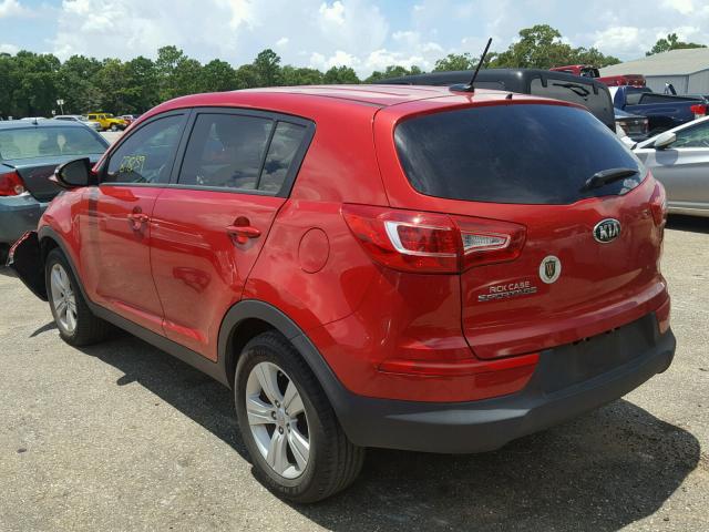 KNDPB3A28D7376274 - 2013 KIA SPORTAGE B RED photo 3