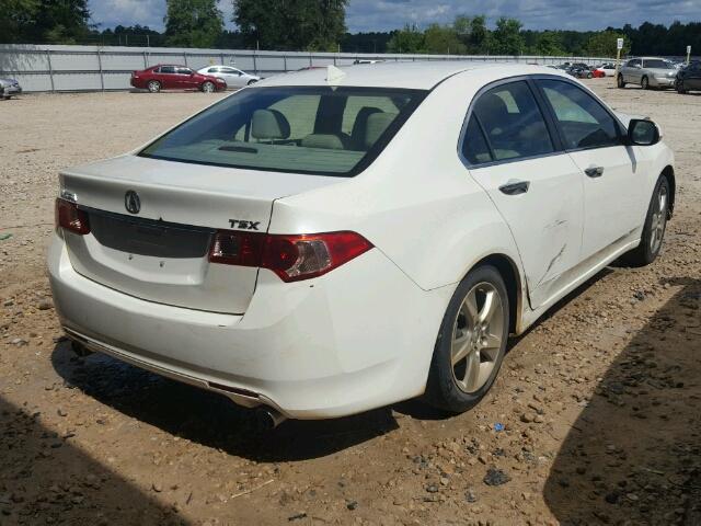 JH4CU2F68BC004306 - 2011 ACURA TSX WHITE photo 4