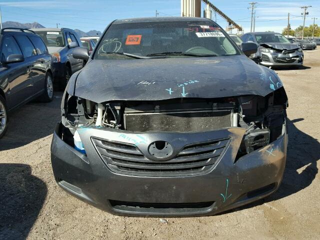 4T1BE46K18U207524 - 2008 TOYOTA CAMRY CE GRAY photo 9