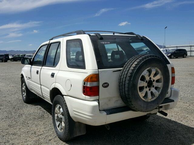 4S6CM58W9W4406645 - 1998 HONDA PASSPORT E WHITE photo 3