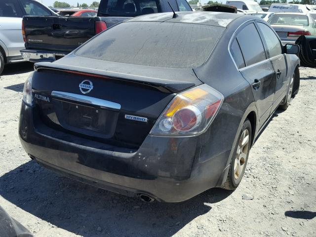 1N4CL21E29C128140 - 2009 NISSAN ALTIMA HYB BLACK photo 4