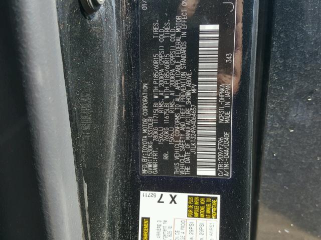 JTLKT324964064657 - 2006 TOYOTA SCION XB Schwarz Foto 10