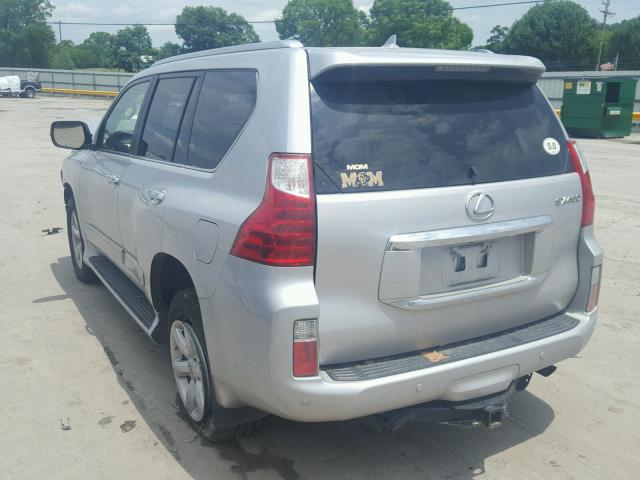 JTJJM7FXXB5035220 - 2011 LEXUS GX PREMIUM SILVER photo 3