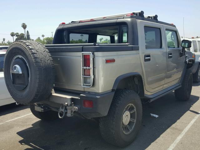 5GRGN22U96H101039 - 2006 HUMMER H2 SUT GRAY photo 4