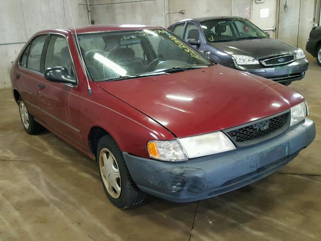 1N4AB41D3WC716265 - 1998 NISSAN SENTRA E MAROON photo 1