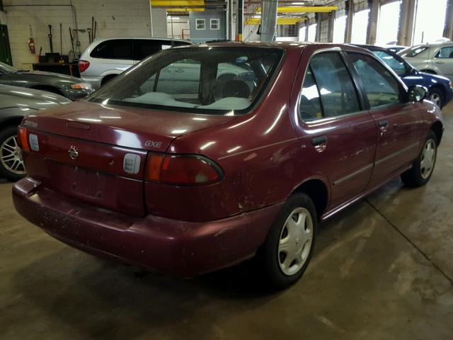 1N4AB41D3WC716265 - 1998 NISSAN SENTRA E MAROON photo 4