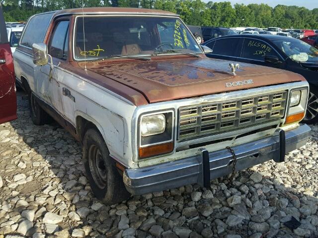 1B4GD12T4FS641209 - 1985 DODGE RAMCHARGER TWO TONE photo 1