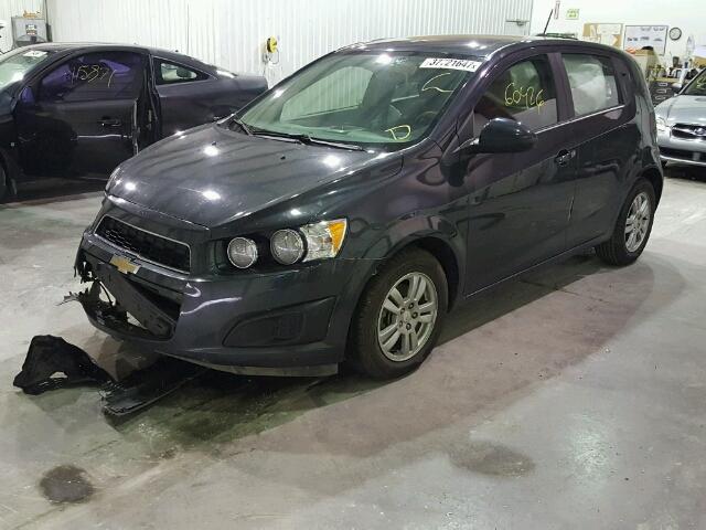 1G1JC6SH5F4190602 - 2015 CHEVROLET SONIC LT BLACK photo 2