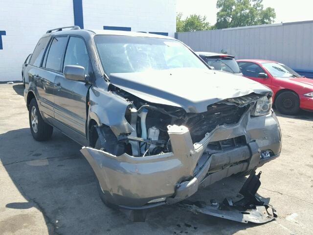 2HKYF187X7H519532 - 2007 HONDA PILOT EXL GRAY photo 1