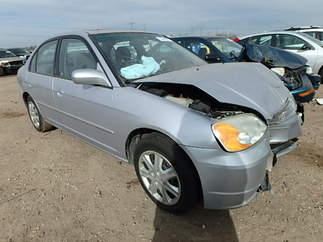 1HGES26853L035081 - 2003 HONDA CIVIC EX SILVER photo 1