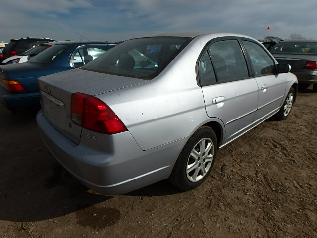 1HGES26853L035081 - 2003 HONDA CIVIC EX SILVER photo 4