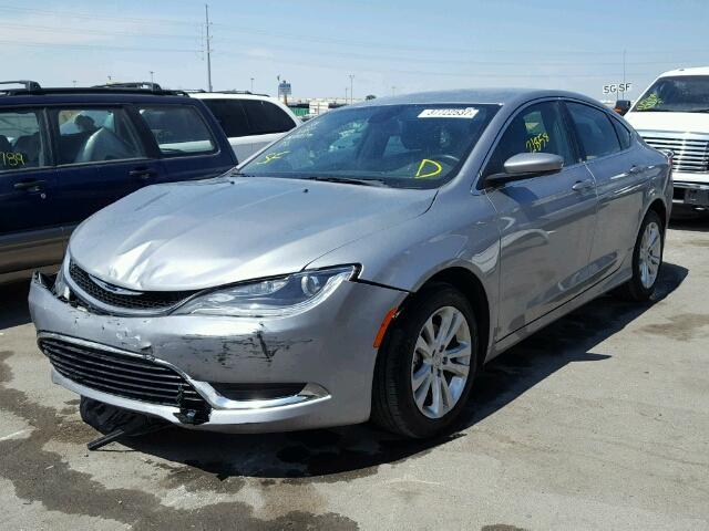 1C3CCCAB1FN662918 - 2015 CHRYSLER 200 LIMITE SILVER photo 2