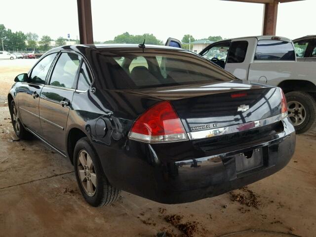 2G1WT58K869120530 - 2006 CHEVROLET IMPALA LT BLACK photo 3