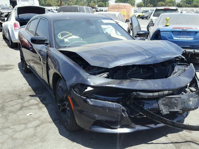 2C3CDXHG2GH333421 - 2016 DODGE CHARGER SX BLACK photo 1