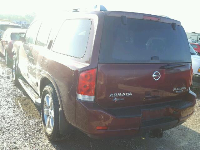 5N1BA0NF1CN621351 - 2012 NISSAN ARMADA SV BURGUNDY photo 3