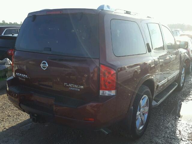 5N1BA0NF1CN621351 - 2012 NISSAN ARMADA SV BURGUNDY photo 4