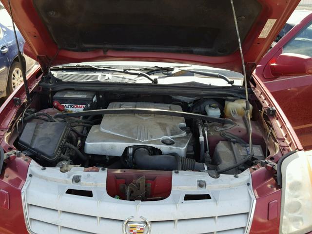 1GYEE637860173609 - 2006 CADILLAC SRX RED photo 7