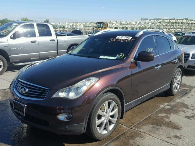 JN1AJ0HR7AM752750 - 2010 INFINITI EX35 BASE PURPLE photo 2