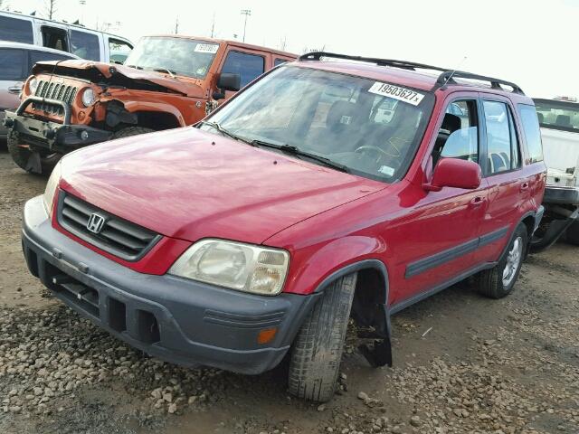 JHLRD1868YC024411 - 2000 HONDA CR-V RED photo 2