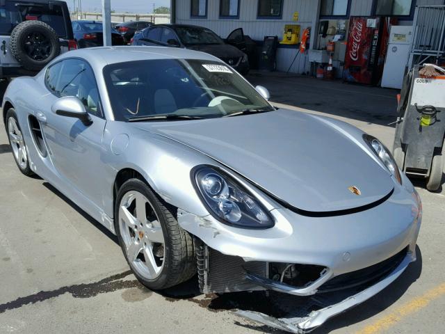 WP0AA2A87FK161217 - 2015 PORSCHE CAYMAN SILVER photo 1