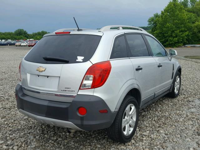 3GNAL2EK4DS639196 - 2013 CHEVROLET CAPTIVA LS SILVER photo 4