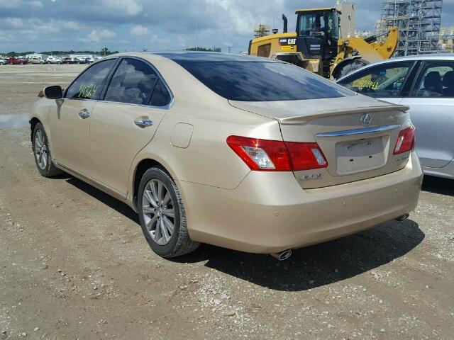 JTHBJ46G882182997 - 2008 LEXUS ES GOLD photo 3