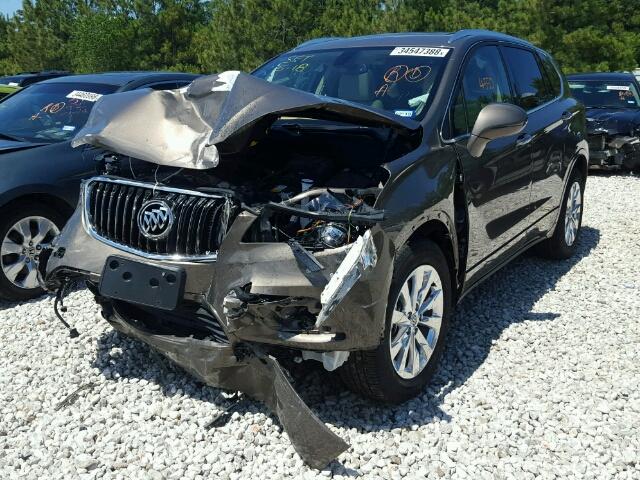 LRBFXBSA4HD129675 - 2017 BUICK ENVISION E BROWN photo 2