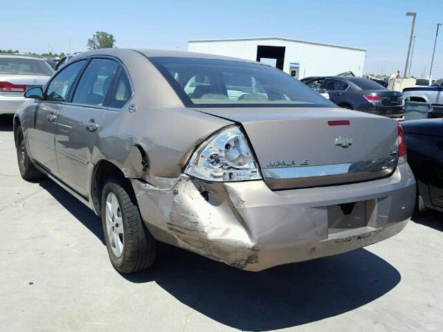 2G1WB58K879222978 - 2007 CHEVROLET IMPALA LS BROWN photo 3