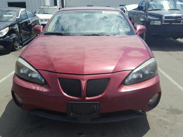 2G2WP522841115641 - 2004 PONTIAC GRAND PRIX RED photo 9