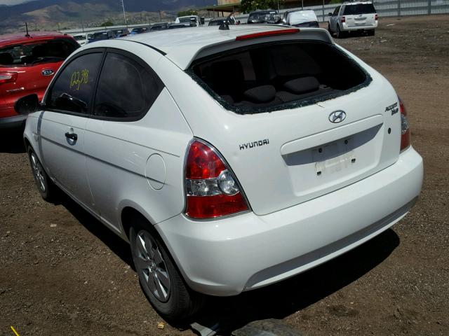 KMHCM3AC1AU176993 - 2010 HYUNDAI ACCENT BLU WHITE photo 3