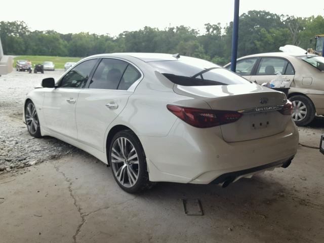 JN1EV7AP8JM351635 - 2018 INFINITI Q50 LUXE WHITE photo 3