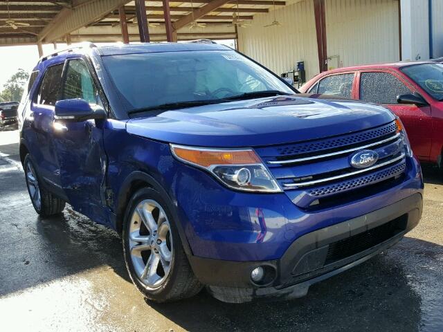 1FM5K7F8XDGC49775 - 2013 FORD EXPLORER L BLUE photo 1