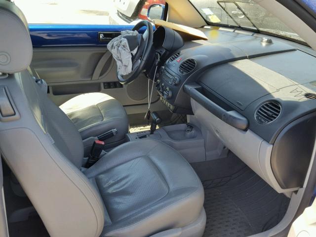 3VWSG31Y37M400679 - 2007 VOLKSWAGEN NEW BEETLE 蓝色 照片 5