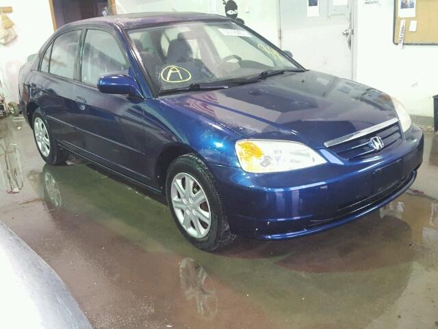 2HGES26783H626221 - 2003 HONDA CIVIC EX 蓝色 照片 1