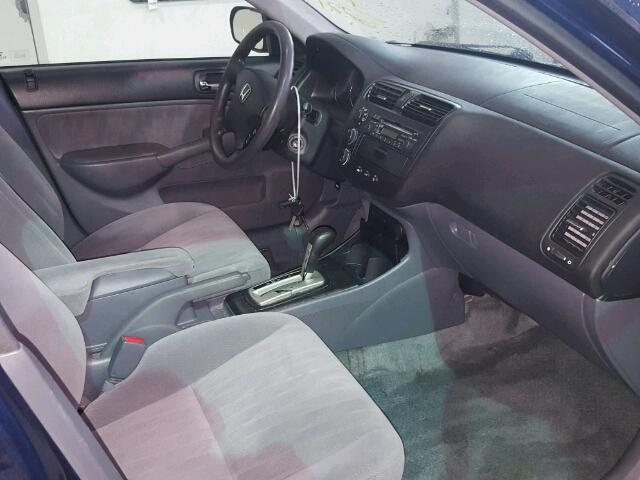 2HGES26783H626221 - 2003 HONDA CIVIC EX 蓝色 照片 5