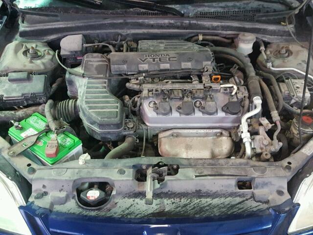 2HGES26783H626221 - 2003 HONDA CIVIC EX 蓝色 照片 7