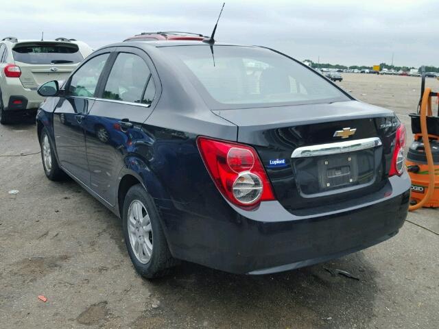 1G1JC5SH3D4217626 - 2013 CHEVROLET SONIC LT BLACK photo 3