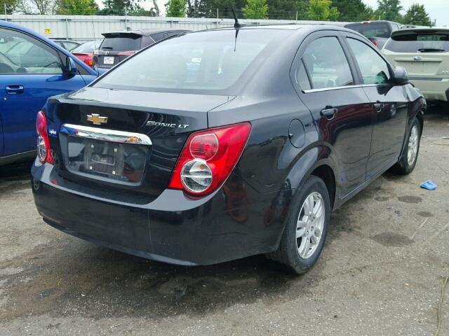 1G1JC5SH3D4217626 - 2013 CHEVROLET SONIC LT BLACK photo 4