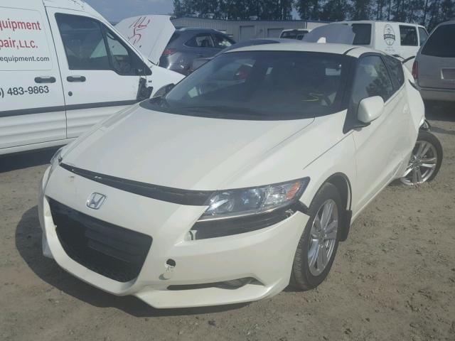 JHMZF1D66CS003566 - 2012 HONDA CR-Z EX WHITE photo 2