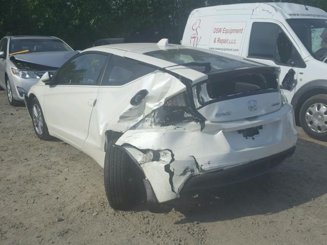 JHMZF1D66CS003566 - 2012 HONDA CR-Z EX WHITE photo 3