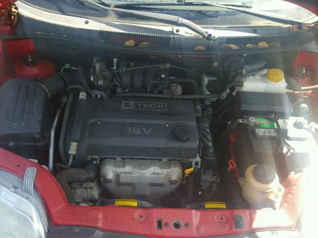 KL1TJ62684B145559 - 2004 CHEVROLET AVEO LS RED photo 7