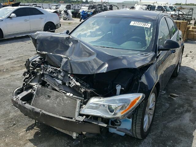 2G4GK5EX9G9162796 - 2016 BUICK REGAL BLACK photo 2