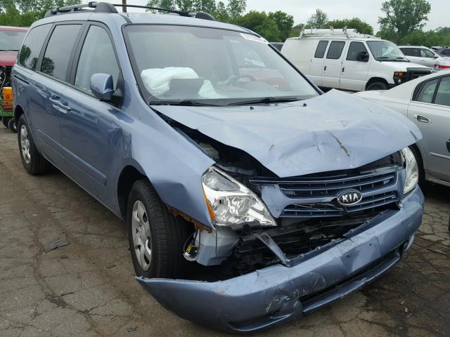 KNDMB233586229859 - 2008 KIA SEDONA EX BLUE photo 1